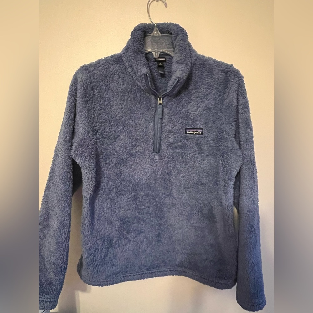 Patagonia Los Gatos blue fleece 1/4 zip medium